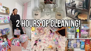 2 HOURS OF CLEANING! EXTREME CLEANING MARATHON | DECLUTTER, ORGANIZE, & CLEANING MOTIVATION YOU NEED