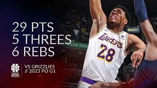 Rui Hachimura 29 pts 5 threes 6 rebs vs Grizzlies 2023 PO G1