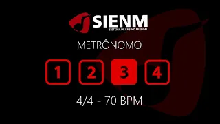 METRÔNOMO 4/4 - 70 BPM - Quaternário - SIENM - Escola de Música