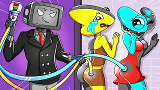 Skibidi Toilet Multiverse Animation: TVMAN torments CYAN vs YELLOW | Skibidi TDC