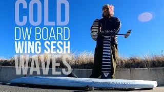 COLD solo dw board wing/wave sesh