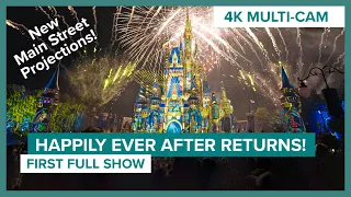 Happily Ever After Returns to Magic Kingdom! 4K Multi-Cam Full Show!