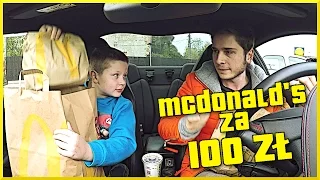 MCDONALD'S ROULETTE CHALLENGE ZA 100 ZŁ NA WSTECZNYM !!! (z Zabawy Euzebiusza)