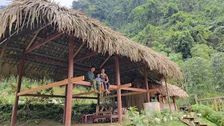 After hard days, An has completed a cozy house for Ba and his son