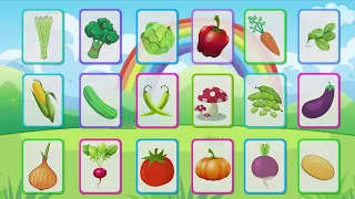 Vegetable Names with Pictures | Different Types of Vegetables | Vegetable Names in English For Kids