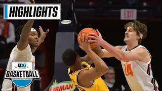 Minnesota at Illinois | Highlights | Big Ten Men's Basketball | Feb. 20, 2023