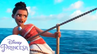 Moana y Hei Hei en su aventura por el océano | Disney Princesa