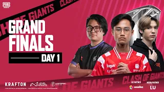 [ENG] PUBG MOBILE RUTHLESS CLASH OF GIANTS SEASON 4| GRAND FINALS| DAY 1 FT. #HORAA #BTR #DRS #VPE