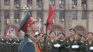 Парадный расчет волгоградской полиции впервые принял участие в параде Победы