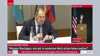 LIVE: Pressekonferenz mit dem russischen Außenminister Lawrow