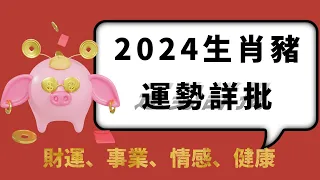 生肖猪2024年全年運勢詳解：大運之年，事業飛蝗騰達，財運旺盛