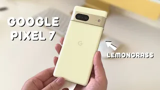 Google Pixel 7 (Lemongrass) Unboxing | Aesthetic | Camera Test | Genshin Impact