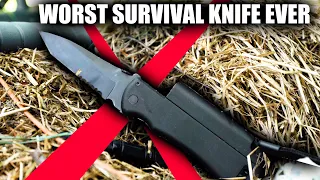 WORST & MOST DANGEROUS survival knife EVER! Don't buy...