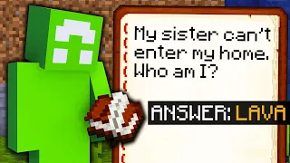 Minecraft Manhunt, But There Are Custom Riddles