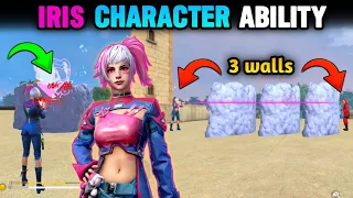 NEW CHARACTER IRIS COMPLETE ABILITY TEST - GARENA FREE FIRE