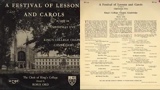 "A Festival of Lessons and Carols'  King's College Cambridge 1954 (Boris Ord)