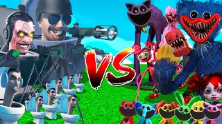 BATALLA ÉPICA de SKIBIDI TOILET vs POPPY PLAYTIME 🤯💥