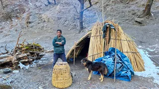 Nepali Mountain Village Life In Winter | Sheep Shepherd Life | Shepherd Food | Real Nepali Life🇳🇵