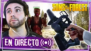 🔴 100% HOGAR y Buscamos MOTOSIERRA! Sons Of The Forest (DIFÍCIL) #DIA6