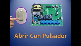 Conectar Pulsador Puerta Garaje