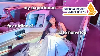 My Singapore Airlines Business Class Flight Experience🇸🇬