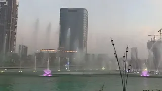 Tashkent City Park - Dancing Fountain Playing Arabic Song - Toshkent shahar bog'i