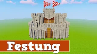 Wie baut man eine Festung in Minecraft | Minecraft Festung Bauen Deutsch