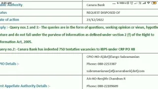 Canara Bank RTI | Is This Fake or Real? | Comment Your View | #ibpspo @ibps