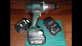 Работа шуруповёрта #METABO BS 18 LTX BL I на акумуляторах MAKITA