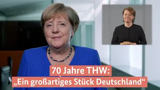 Podcast der Bundeskanzlerin: 70 Jahre Technisches Hilfswerk (DGS)