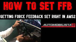 Automobilista 2 - How to Set Your Force Feedback (FFB)