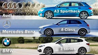 BMW 1 Series VS MERCEDES A Class VS AUDI A3 - Group Test - Review - Which one to buy?