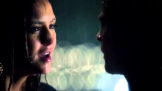 Damon and Elena kiss 6x07 || Delena Rain Kiss