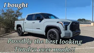 My new 2024 Toyota Tundra limited Trd-offroad in Lunar rock !! Detailed walk around!