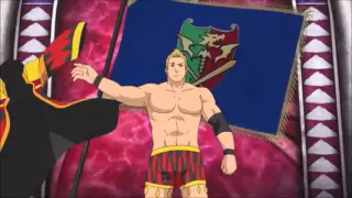 Okada Does the Rainmaker on a Dragon From A Children's Card Game Show