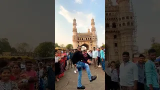 Dhinka Chika Dhinka Chika Dance at Charminar 🤠👌