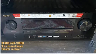 Denon AVR-X3700H 9.2-channel home theater receiver | Unboxing