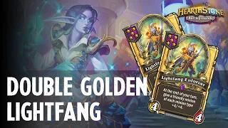 Elise Starseeker - Double Golden Lightfang | Hearthstone Battlegrounds (19.0)