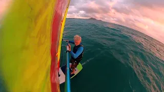 Windsurfing Foiling Kailua, Hawaii December 2023