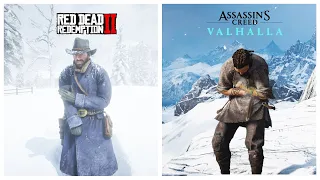 AC Valhalla vs RDR 2 - Comparison of Details (Part 2) - Who does it better?