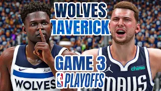 MAVERICKS vs TIMBERWOLVES GAME 3 - 2024 NBA PLAYOFFS WEST FINALS - NBA 2K24 (PS5)