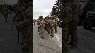 Российские военные на Мамаевом Кургане в Волгограде