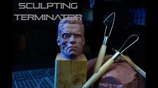 Terminator T-800 Sculpting Timelapse: Creating a Realistic Arnold Schwarzenegger with Polymer Clay