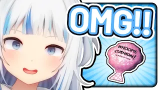 Gura finds a Whoopee Cushion and of course she loves it 【Hololive EN / Lethal Company】