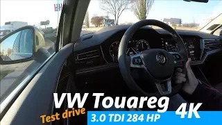 Volkswagen Touareg V6 TDI 2019 - test drive with comments (0-100), city, freeway, open road - 4K