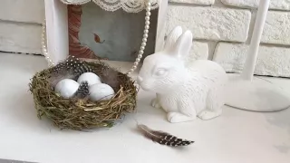 2 ИДЕИ ДЕКОРА НА ПАСХУ+  МК - делаем гнездо/ DIY decor for Easter. Nest