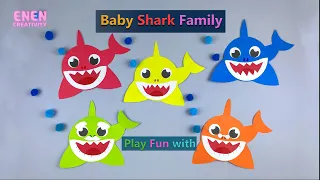 How to Make Baby Shark Crafts | Fun DIY Paper Ideas | Arts & Crafts for Kids