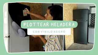 Cómo plottear una heladera con Vinilo Negro