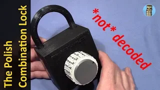 (picking 629) The Polish Combination Lock NOT decoded