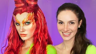 Poison Ivy Makeup Transformation - Cosplay Tutorial
